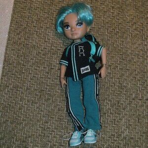 Rainbow High Jr High River Kendall  9" Teal Posable Fashion Doll with Backpack